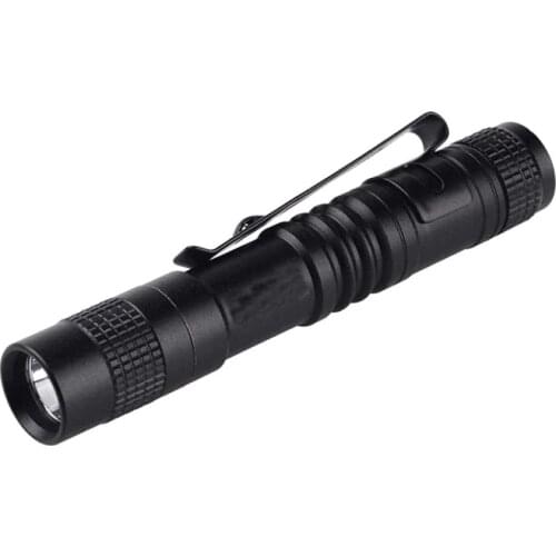 Flashlight pen torch Super Small Mini AAA XPE-R3 LED Lamp Belt Clip Light Pocket torch with holster