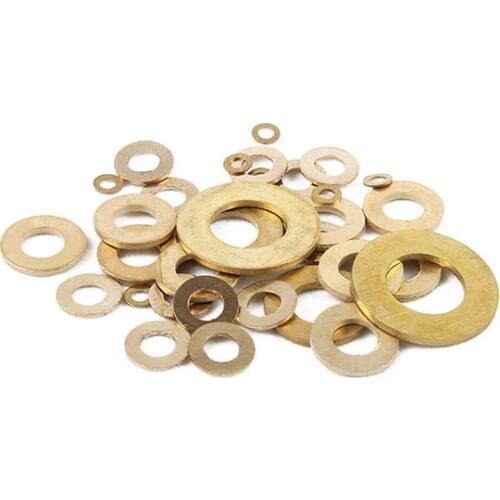 Brass flat Thin washer shim 0.1mm 0.2mm brass Ultra-thin Flat Washer Gasket Gap Adjustment washer