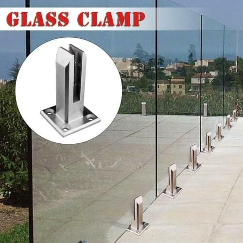 Spot Floor Standing Stairs Balcony Pool Glass Spigots Post Balustrade Railing Clamp Clips VJ-Drop
