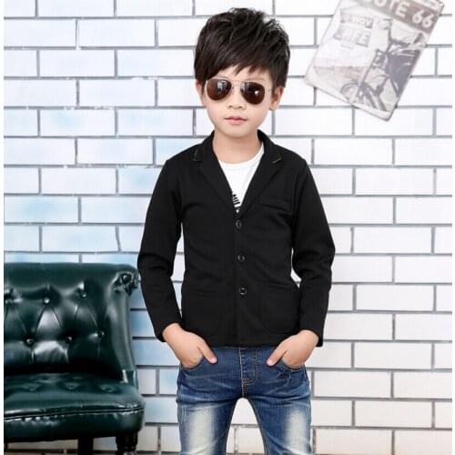 New 2017,Boys Jacket,Spring Autumn Outerwear,Kids Boys Party Blazers Wear,Baby Boy Clothes,Black blazers,Boys Coat