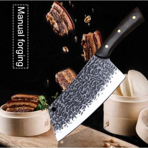 PEGASI Hand forging kitchen knife family knife bone knife chefs special meat slicing knife durable sharp