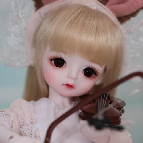 Full Set New Style 1/6 BJD Doll Lovely Cream With Glasss Eyes Baby Birthday Christmas Gift Present