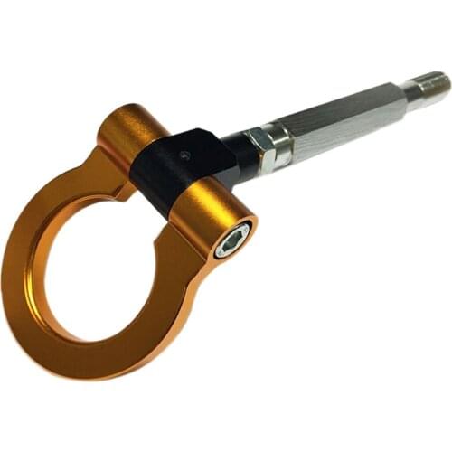 Portable Car Racing Screw Aluminum Tow Towing Hook For STI Golden Hot