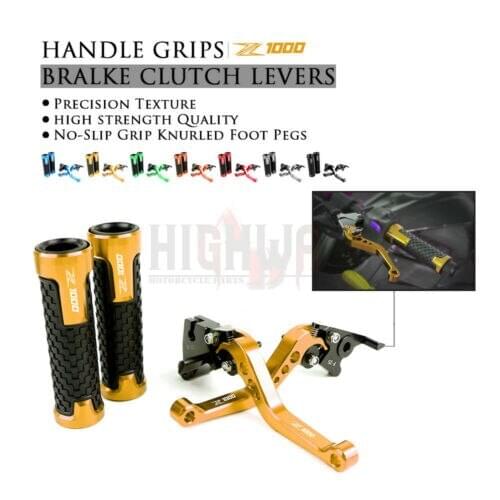 Brake Lever Handlebar Grips Grip CNC Short Adjustable Brake Clutch levers For KAWASAKI NINJA 1000 Z1000SX Z 1000 SX 2017-2019