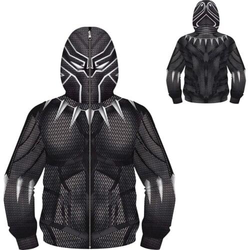 Animal Cartoon Lion Leopard Cosplay Jackets for Boy Children Full Sleeve Hoodies Kids Sweatshirts for 5-14 Years Teenager