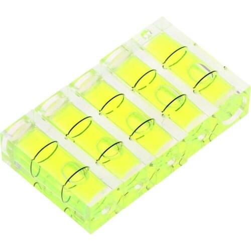 5 Pcs 10x10x29mm Universal VIAL Square Bubble Spirit Level Tripod Measuring Camera