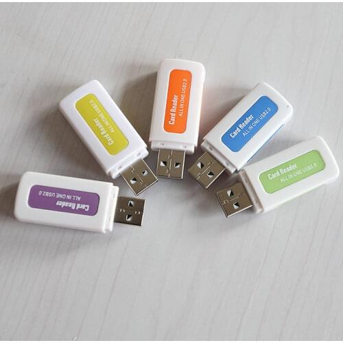 USB 2.0 4 in 1 Memory Multi Card Reader for M2 SD SDHC DV mini SD TF Card 480Mbps mini SD card reader for USB 2.0