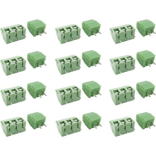 10/20/30Pcs KF396 2Pin 3Pin Pitch 3.96mm PCB Terminal Blocks Connector KF-396-2P 3P Spliceable Plug-in Terminal Block 300V 10A