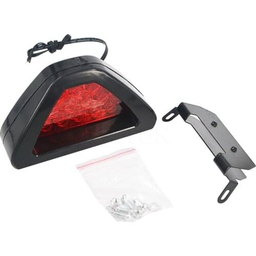 12V Car Rear Tail Brake Signal Light Auto 12 Leds Flash Strobe Fog Lamp Red Third Reverse Safety Fog Led Lamp Univeral Lamp