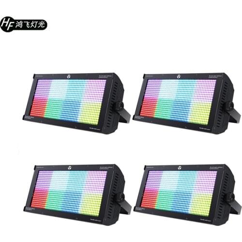 4 pcs 960 PCS LED 80 Segments RGB Strobe Light Voice Led Disco Full Color Flash