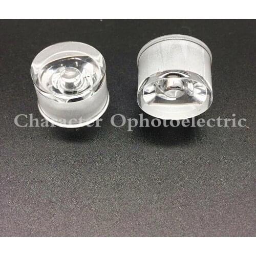 50PCS LED Waterproof Lens Angle 15 30 45 60 90 120 Degree 1W 3W High Power LED Wall Washer Lamp 20mm Acrylic Lenses With Bracket