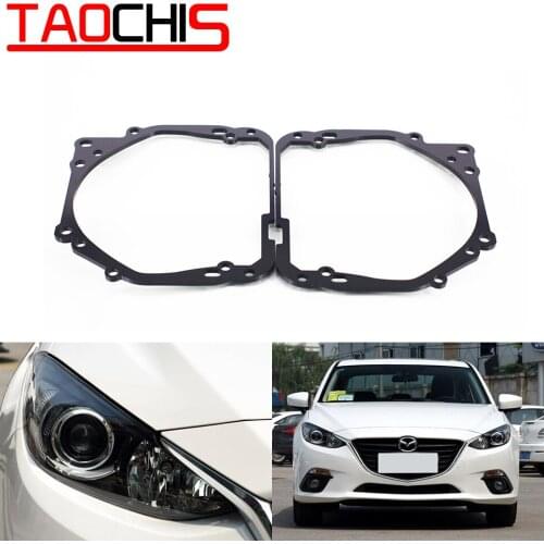Taochis Car-Styling frame adapter module DIY Bracket Holder for Mazda 3 Axela Hella 3 5 Projector lens