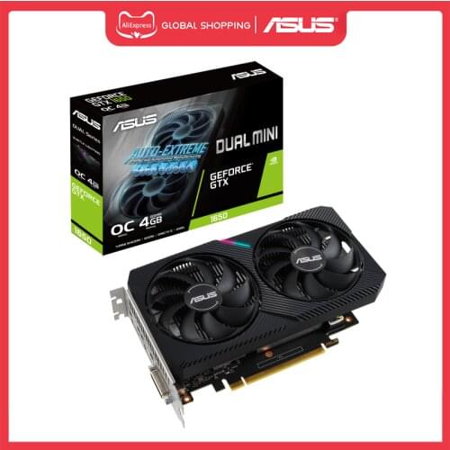 Asus DUAL-GTX1650-O4GD6-MINI OC Edition Graphics GeForce® GTX 1650 4GB GDDR6 HDMI DP DVI Gaming Graphics Card