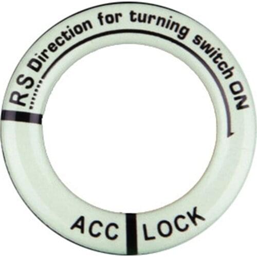 Car Accessories Light Luminous Ignition Switches Sticker Glow Key Ring Hole Cover Universal Motorcycle Decal