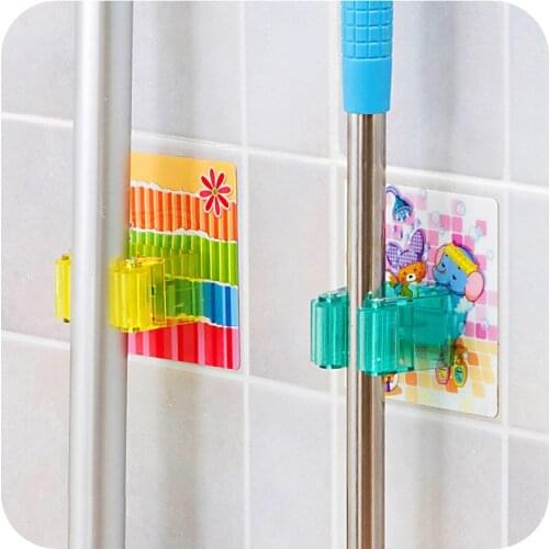 Cute Cartoon Multifunctional Seamless Mop Stand Door Powerful Suction Hook Nail Multifunctional Sucking Disc
