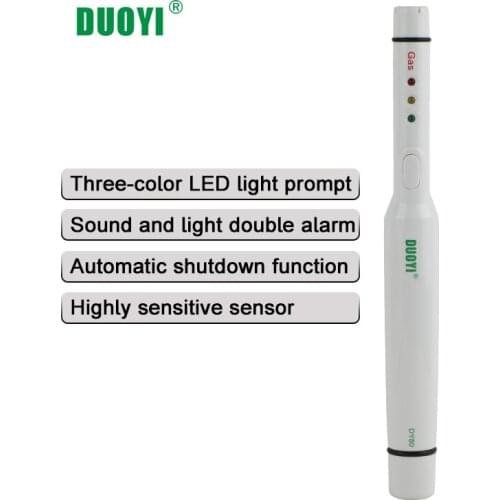 Security Tool DY80 Pen Type Gas Leak Detector Natural Gas LPG Combustible Gas Alarm Sensitive Sensor Sound & LED Flashing Alarm