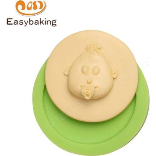 Baby Face with Nipple Cupcake Silicone Mold Fondant Cake Decorating Tools Clay Resin Candy Moulds DIY