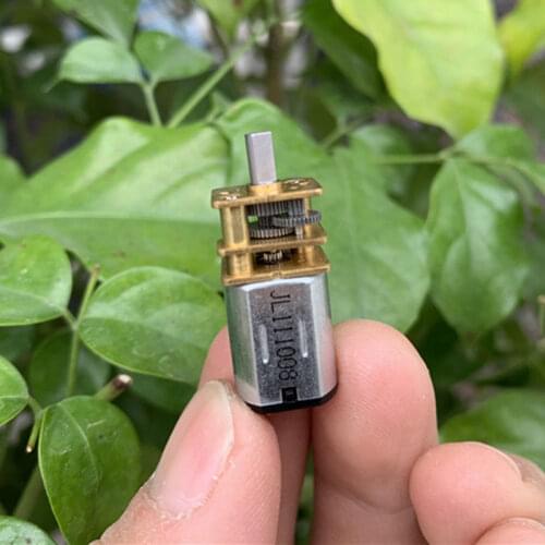 GA12-N20 DC 1.5V-6V 3V 5V 33RPM Mini 10mm*12mm Full Metal Gearbox Gear Motor D-flat Shaft DIY Robot Car Electric Lock
