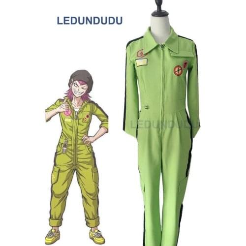 Game Super Dangan Ronpa 2 Danganronpa Kazuichi Souda Cosplay Costume Jumpsuits Hat Halloween Carnival Party Costumes Customized