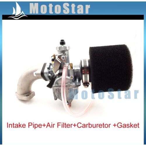 Mikuni 26mm Carburetor VM22 Carb + Black 38mm Air Filter + Mainfold For 110cc 125cc 140cc Engine Pit Dirt Motor Bike Motorcycle
