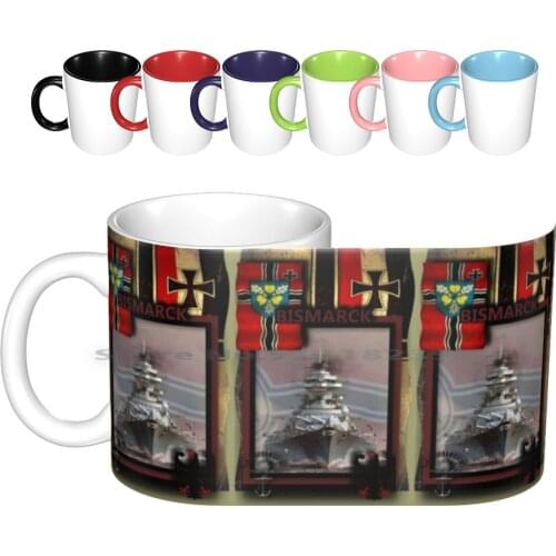 " Bismarck " Ceramic Mugs Coffee Cups Milk Tea Mug Warships Ships Ideas Germany Armed Forces Online Games Computer Games Game
