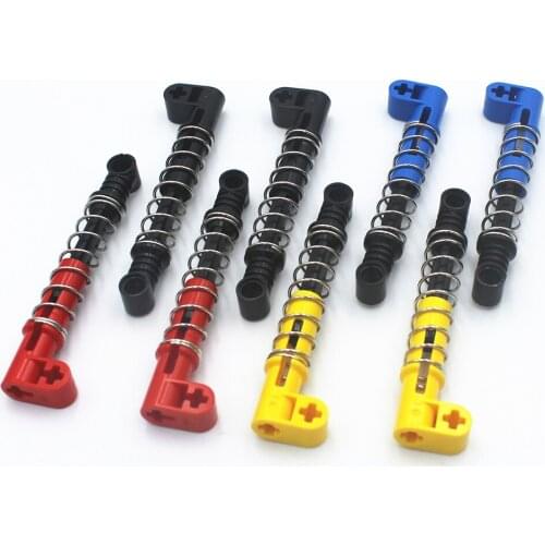 MOC Building Blocks Self-Locking Brick Technical parts Technical Shock Absorber 9.5L (Hard Spring) compatible with Lego for Kids