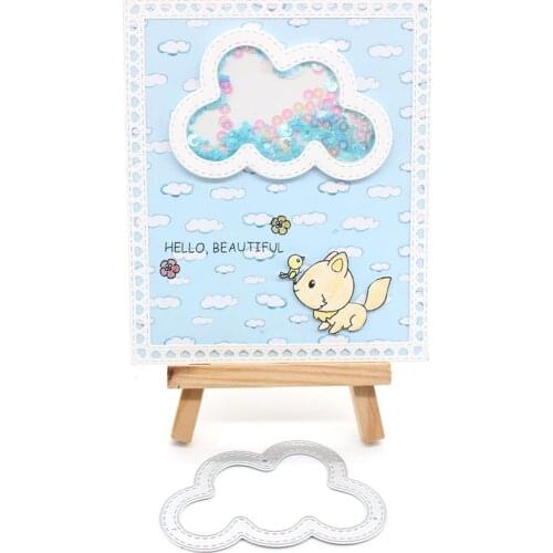 KSCRAFT Shaker Cloud Metal Cutting Dies Stencils for DIY Scrapbooking/photo album Decorative Embossing DIY Paper Card