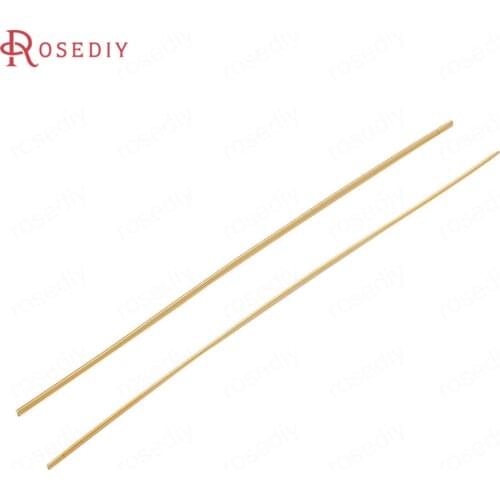 40537)4PCS 18x0.5MM 24K Gold Color Brass Metal Memory Bracelet Jewelry Making Supplies Diy Findings Accessories