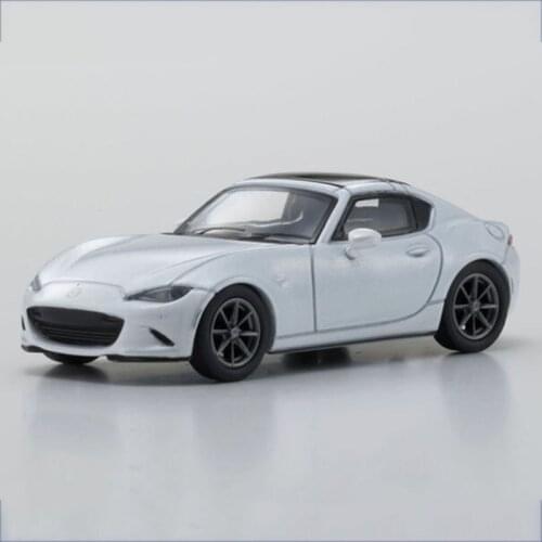 Diecast 1:64 Scale For Mazda MX5 RF Alloy Car Model Metal Collection Vehicle Toys Decoration Display Gift Ornaments Souvenir