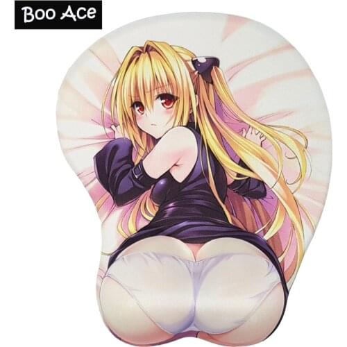To Love RU Golden Darkness Gaming Mouse Pad Anime Mouse Pad Sexy Big Soft Breast 3D Mouse Pad H2.8cm/1.1" Fast shipping