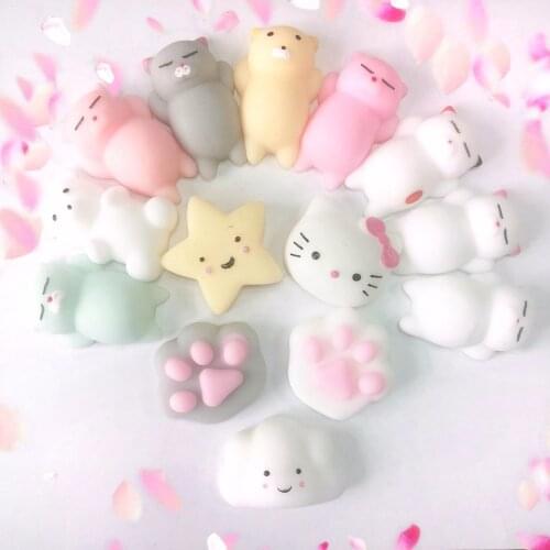 Mini Visqueux Jouet Mignon Animal Balle Antistress Squeeze Mochi Hausse Jouet Abreact Molle et Collante Squishi Le Soulagement D