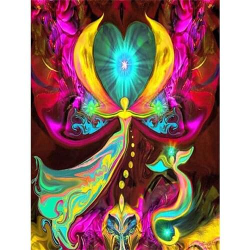 5D DIY Diamond Painting Kits Portrait Beauty Butterfly Rhinestone Picture Full Round With AB Drill Mosaic Embroidery Decoration