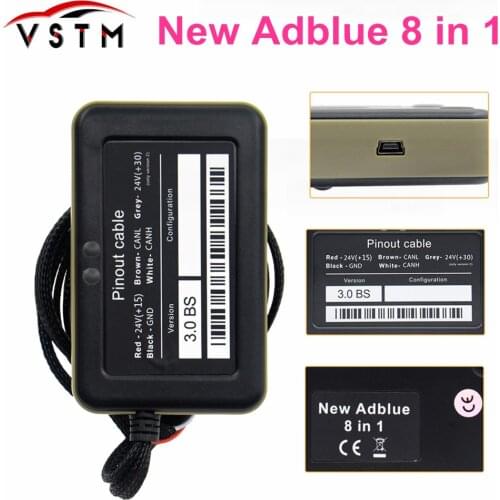 New Support euro 6 New Adblue 8in1 AdBlue Emulator V3.0 with NOx sensor Adblue 8 in 1 For 8 Type Trucks