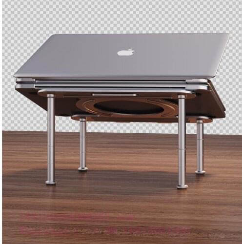 Portable Aluminum Laptop Stand Height Adjustable Cooling Holder Foldable Macbook Computer Bracket Dangling Radiator