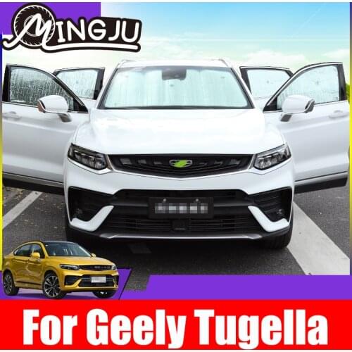 Reflective Car Windshield Window Sun Shade Visor Shield Cover Suction Sunshield Sunscreen Curtain For Geely Tugella 2019-2021