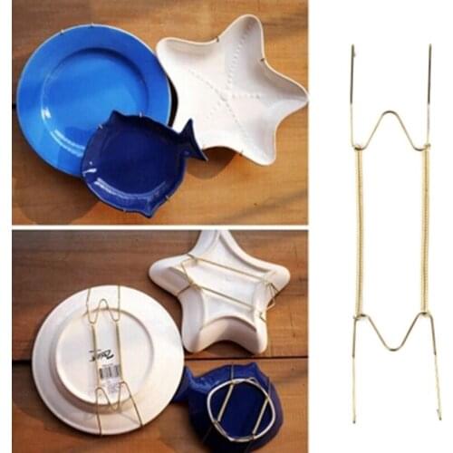 Plate Dish Hangers Holder Home Decor W-shaped Decorative Invisible Spring Hanging Hook
