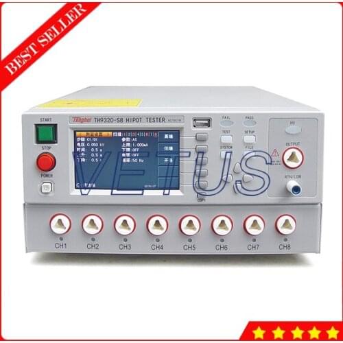TH9320S8 Hipot Tester with Rapidly discharging and arc detection functions