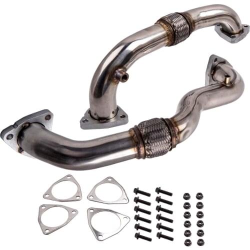 Turbo Turbocharger Up Pipe Exhaust for Ford F250 F350 F450 F550 6.4L 2008 2009 2010