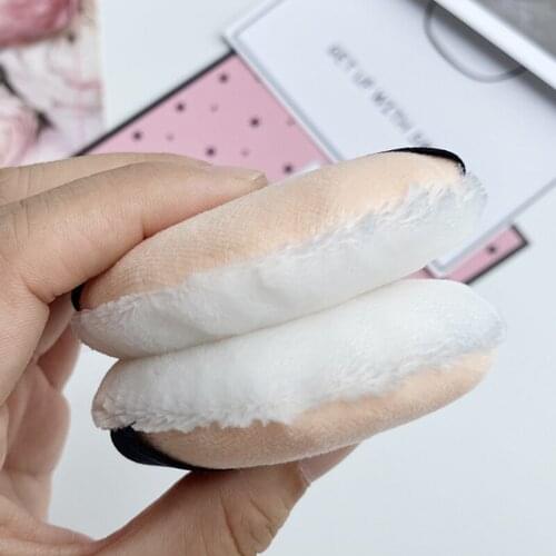 1Pcs 7.5cm Double-sided Large Loose Powder Puff Super Soft Baby Talcum Powder Puffs Tools Foundation Cosmetic Puff