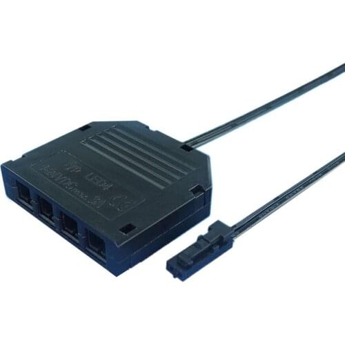 5pcs/lot 1 Male To 6 Female Plug 6 Ways Splitter Dupont Connectors Dc Led Splitters For Led Strip Light Dc12v