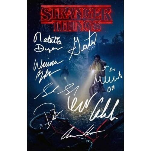 10style CHOOSE Classic STRANGER THINGS Signature PHOTO Movie Art Film Print Silk Poster for Your Home Wall Decor 24x36inch