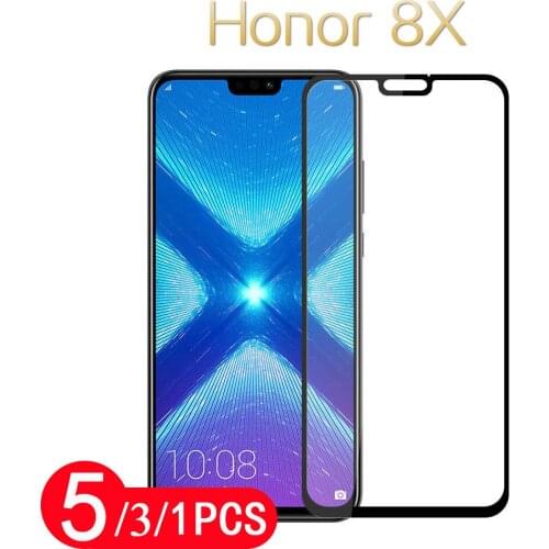 5/3/1Pcs full cover for huawei honor 8X max 8A pro 8 lite 8s 8c protective film tempered glass phone screen protector on glass
