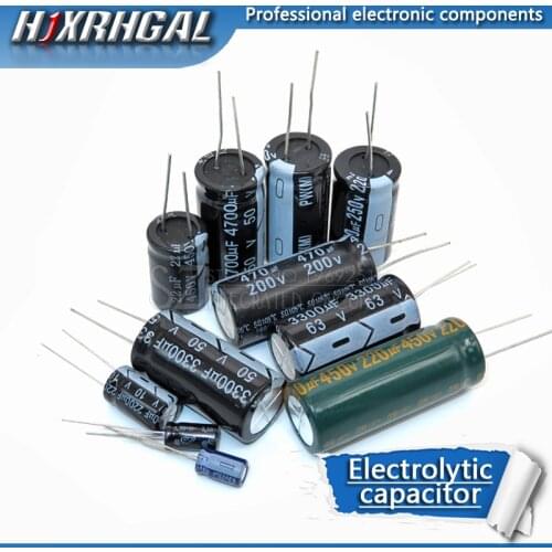 5pcs 250V330UF 200V470UF 250V220UF 25V3300UF 250V150UF 200V330UF 400V180UF 450V220UF 25V6800UF Electrolytic capacitor hjxrhgal