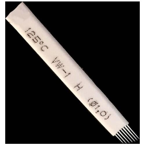 50 Pcs 7 Flex Lamina Agulhas Tebori Microblading Needles Pins Tattoo Needle Blade for Manual Eyebrow Pen Pernement Makeup