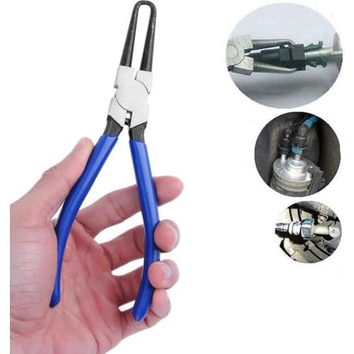 7in Joint Clamping Pliers Fuel Filters Hose Pipe Buckle Removal Caliper Carbon Steel Fits for Car Auto Vehicle Tools High Qualit