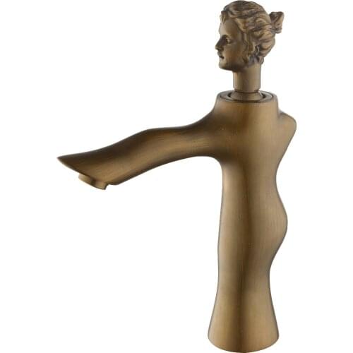 Free ship New arrival single hole Antique bronze Finish Bathroom Sink Beauty Faucet Mixer Tap deck mounted