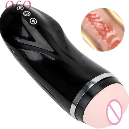 OLO 9 Frequency Masturbation Cup Aircraft Cup Male Masturbator Sex Toys for Men Artificial Vagina Anal Realistic Pussy