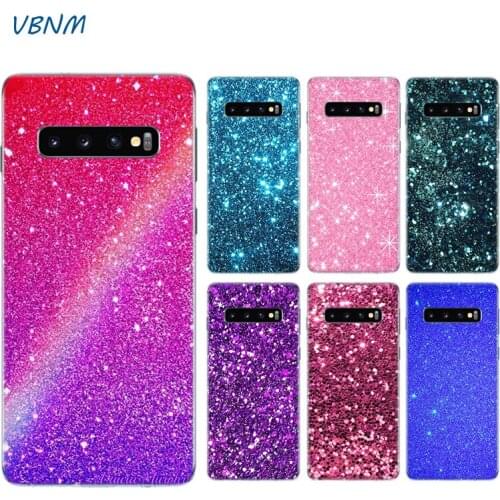 Glitter Sparkles Bling Pattern Case For Samsung Galaxy S20+ S20 S10 S9 S8 Plus S10E S6 S7 Edge Note 20 Ultra 8 9 10 Pro Cover