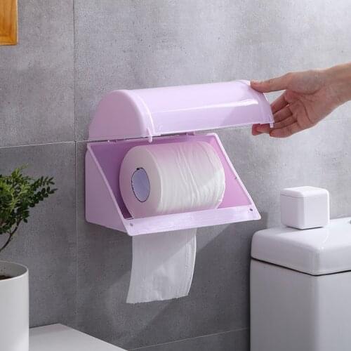 Toilet Paper Holder Wall-mounted Hygienic Paper Dispenser Toilet Tissue Roll Holder Bathroom Accessories for Bathroom Home