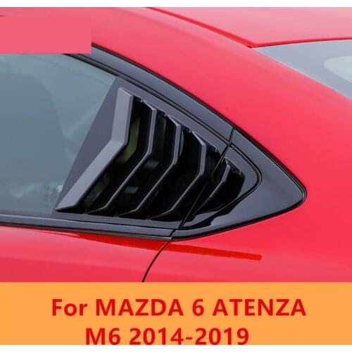 For MAZDA 6 ATENZA M6 2014-2019 Rear window Louver Modification false tuyere decoration Exterior decoration Auto Accessories